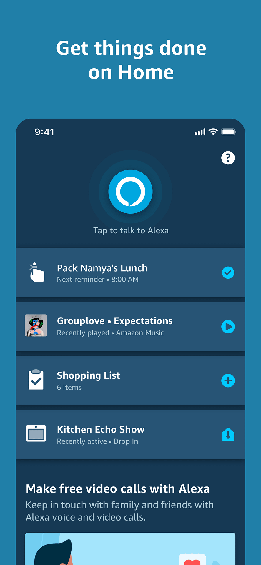 Alexa App Debuts Newly Designed Home Screen Gizmotech